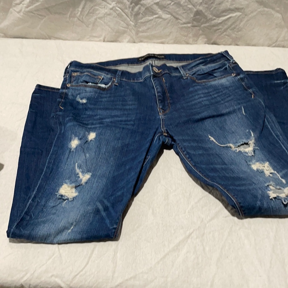 Express Distressed Jean Legging